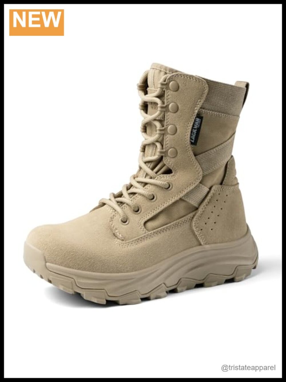 Women's Military Tactical Combat Hiking Work Boots Suede Nylon Lace-Up